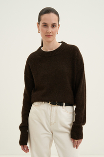 Джемпер женский Finn Flare FWD11135 коричневый L