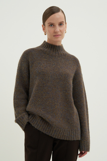 Водолазка женская Finn Flare FWD11162 коричневая XS