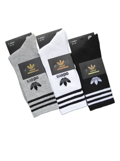 Комплект носков унисекс Adidas AD-F-A8031 разноцветных 41-47, 3 пары