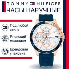 Наручные часы унисекс Tommy Hilfiger 1791778 синие