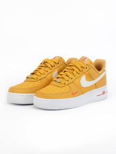 Кеды унисекс Nike AIR FORCE 1 07 SE YELLIW OCHRE желтые 8 US