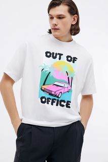 Футболка мужская Baon B7324035 белая 2XL