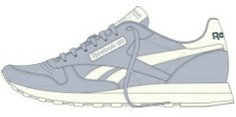 Кроссовки женские Reebok Classic Leather голубые 9 US