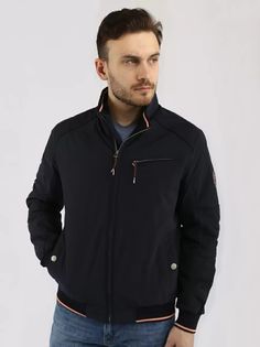 Куртка мужская A passion play SQ68550 синяя 48