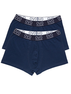 Комплект трусов мужских OVO Collezioni OVO_2 синих 50 RU, 2 шт.