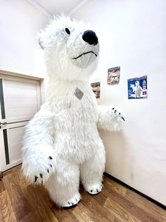 Ростовая кукла унисекс Медведь Фабричный Китай белый 150-200