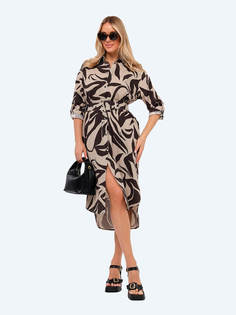 Платье женское Vitacci EF26007-23 коричневое S