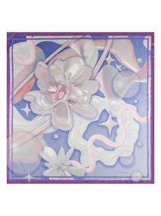 Платок женский Eleganzza E04-8313 фиолетовый, 90х90 см