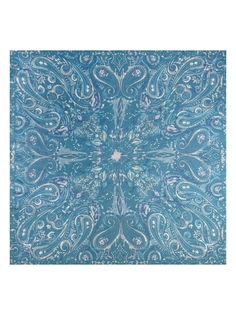 Платок женский Eleganzza E05-8318 голубой, 110х110 см