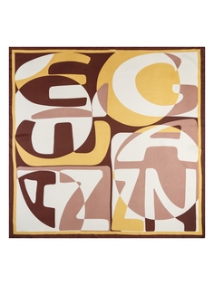 Платок женский Eleganzza SS04-8322 коричневый, 86х86 см