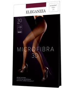 Колготки женские Eleganzza Microfibra3D бордовые M
