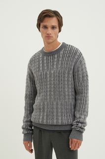 Джемпер мужской Finn Flare FWD21118 серый S