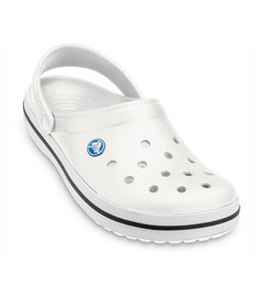 Сабо унисекс Crocs Crocband Clog белые M4 US