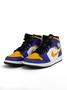 Кеды унисекс Nike AIR JORDAN 1 MID фиолетовые 10.5 US