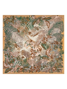 Платок женский Eleganzza D34-8309 коричневый, 110х110 см