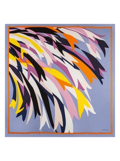 Платок женский Eleganzza D34-8308 голубой, 110х110 см