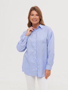 Рубашка женская Paspartu 67268 голубая 52 RU