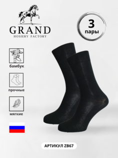 Комплект носков мужских Гранд ZB67 черных 27, 3 пары