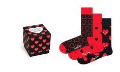 Комплект носков женских Happy Socks XLOV08 разноцветных 36-40, 3 пары