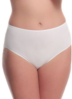 Хлопковые трусики-слип с высокой линией талии Jolidon