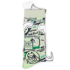 Носки унисекс Ripndip Moneybag зеленые one size