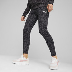 Спортивные леггинсы женские PUMA Ess+ Animal Leggings черные S