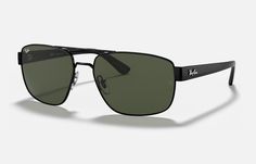 Солнцезащитные очки унисекс Ray-Ban RB3663 зеленые