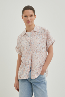 Рубашка женская Finn Flare BAS-10041 розовая XL