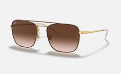 Солнцезащитные очки унисекс Ray-Ban RB3588 коричневые