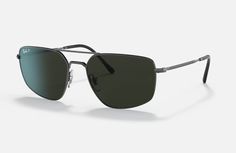 Солнцезащитные очки унисекс Ray-Ban RB3666 зеленые