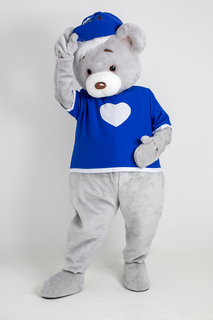 Ростовая кукла унисекс Медведь Mascot Costume Чар3 серая 44-52 RU