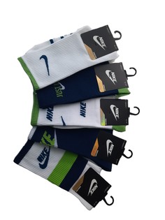 Комплект носков мужских ND белый/синий 41-47 5 пар Nike