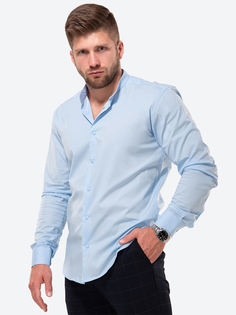 Рубашка мужская HappyFox HFCL1002 голубая 52 RU
