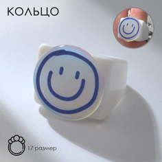 Кольцо из пластика р. 17 Queen Fair 9604081, камень
