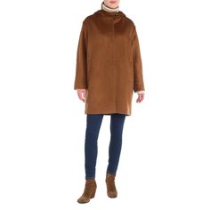 Пальто женское Maison David 22923 коричневое 2XL