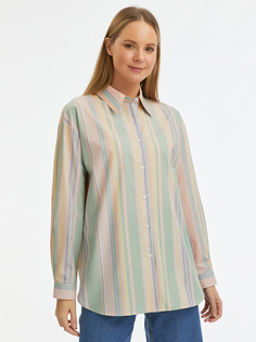 Рубашка женская oodji 13K11041-3 зеленая 42