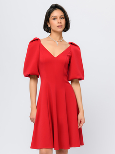 Платье женское 1001dress 102834 красное 44 RU