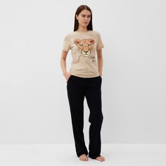 Пижама женская KAFTAN Lion mama разноцветная 52-54 RU