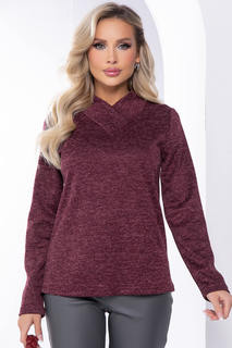 Пуловер женский LT Collection Новелла бордовый 52 RU