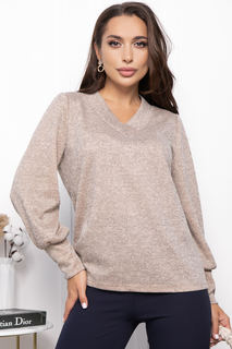 Пуловер женский LT Collection Синди бежевый 50 RU