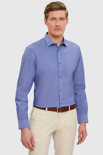 Рубашка мужская Kanzler 3S-408SL-0648-12 голубая 45