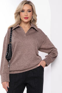 Пуловер женский LT Collection Эссен коричневый 50 RU