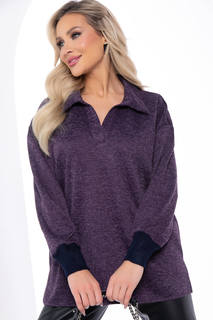 Пуловер женский LT Collection Эссен фиолетовый 48 RU