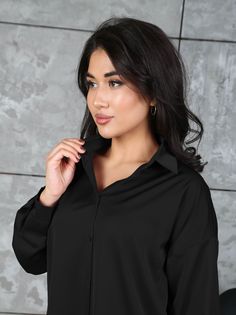 Блуза женская пудра черная 44 RU No Brand