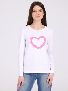 Лонгслив женский Апрель 1ЖДЛД3870001 белый 100/164