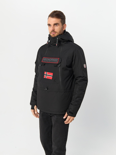 Парка мужская Geographical Norway WW5541H-GNO, с капюшоном, черный, 2XL