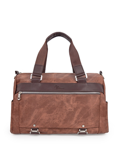 Дорожная сумка унисекс Pellecon 626 коричневая, 40х30х20 см