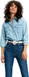 Рубашка женская Levis Women Essential Western Denim Shirt голубая XS Levis®