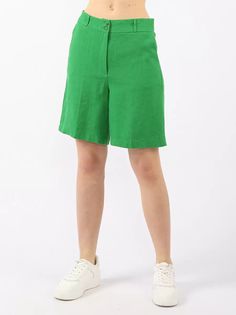 Шорты женские EQmoda SQ71868 зеленые 40