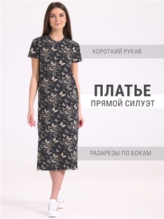 Платье женское Апрель 930жен804нР черное 100/164